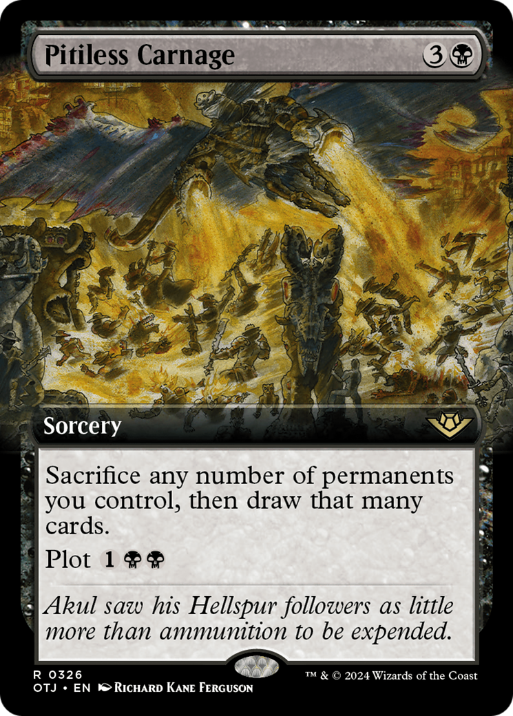 Pitiless Carnage (Extended Art) [Outlaws of Thunder Junction] | The CG Realm