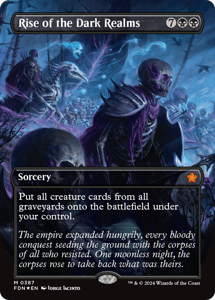 Rise of the Dark Realms (Borderless) (Mana Foil) [Foundations] | The CG Realm