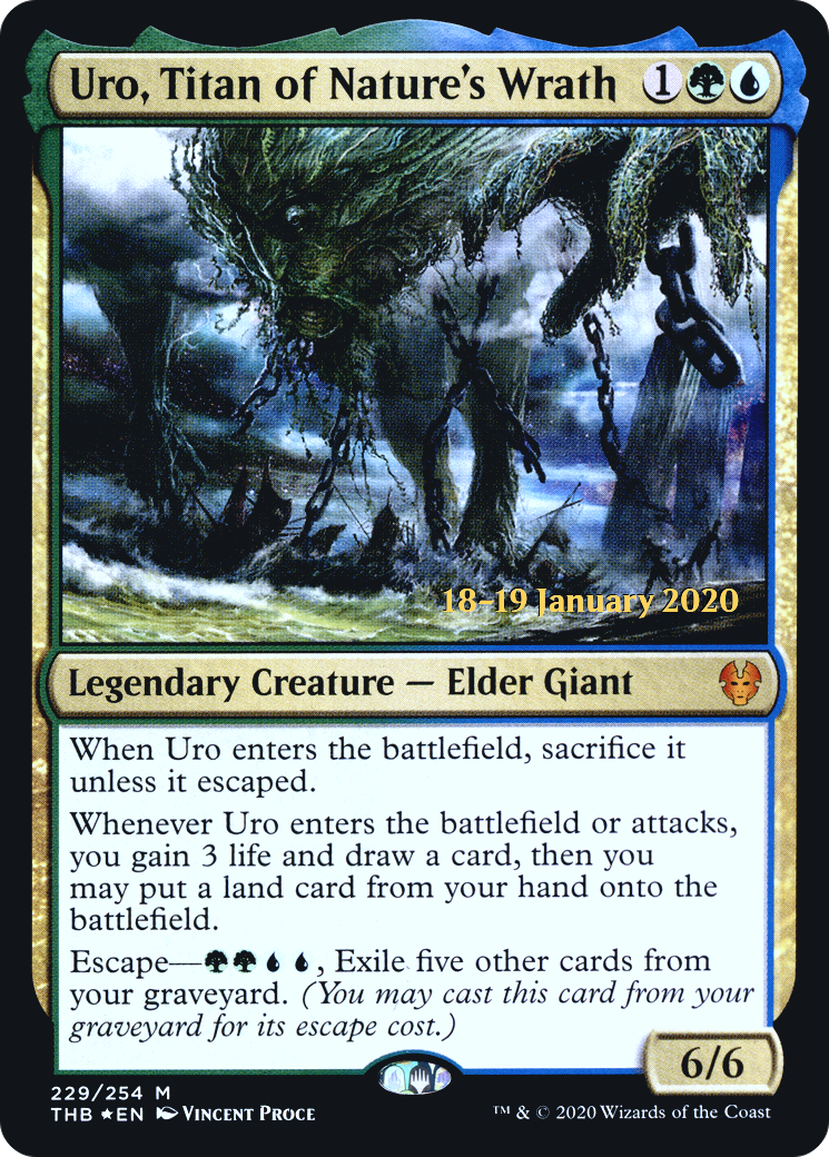 Uro, Titan of Nature's Wrath (PRE-229) - Theros Beyond Death Promos Foil