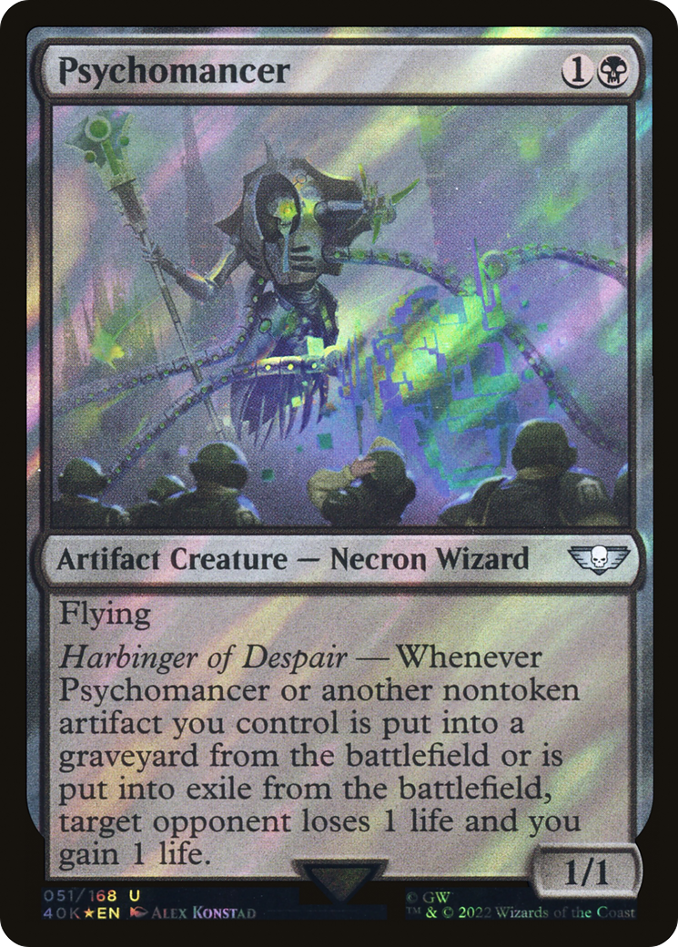 Psychomancer (Surge Foil) (40K-051) - Warhammer 40,000 Commander Foil