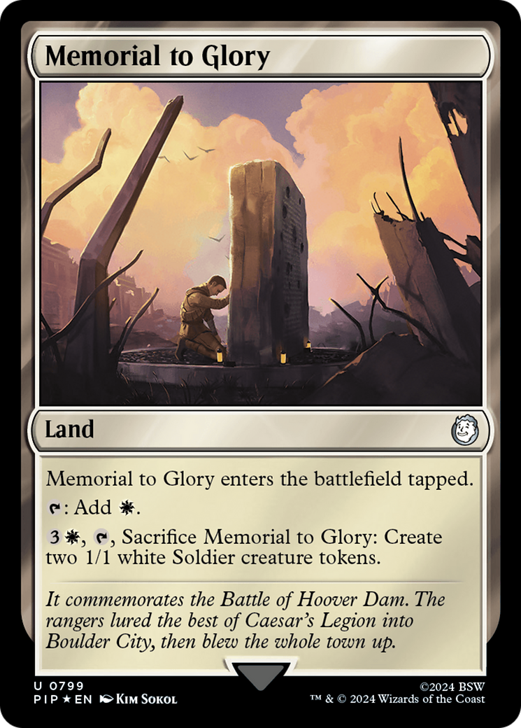 Memorial to Glory (Surge Foil) [Fallout] | The CG Realm