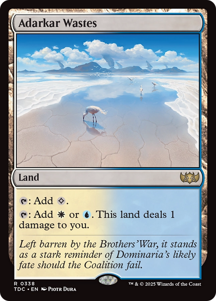 Adarkar Wastes [Tarkir: Dragonstorm Commander] | The CG Realm