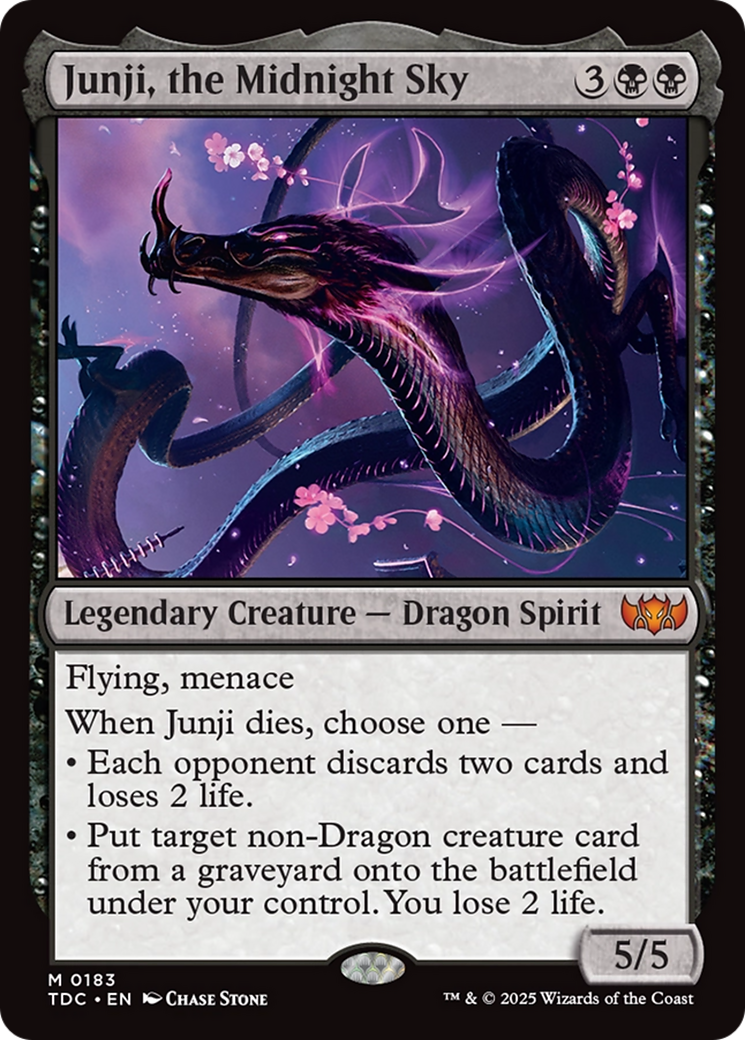 Junji, the Midnight Sky [Tarkir: Dragonstorm Commander] | The CG Realm