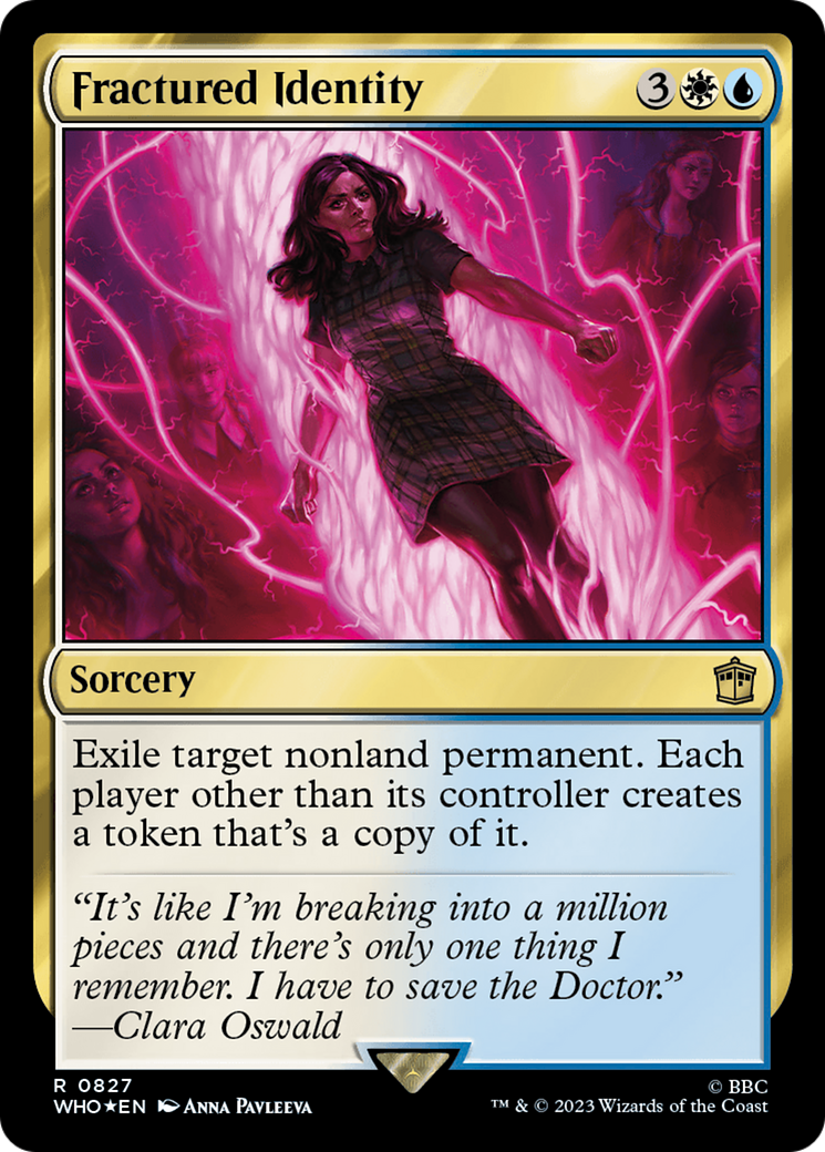 Fractured Identity (Surge Foil) (WHO-827) - Doctor Who Foil
