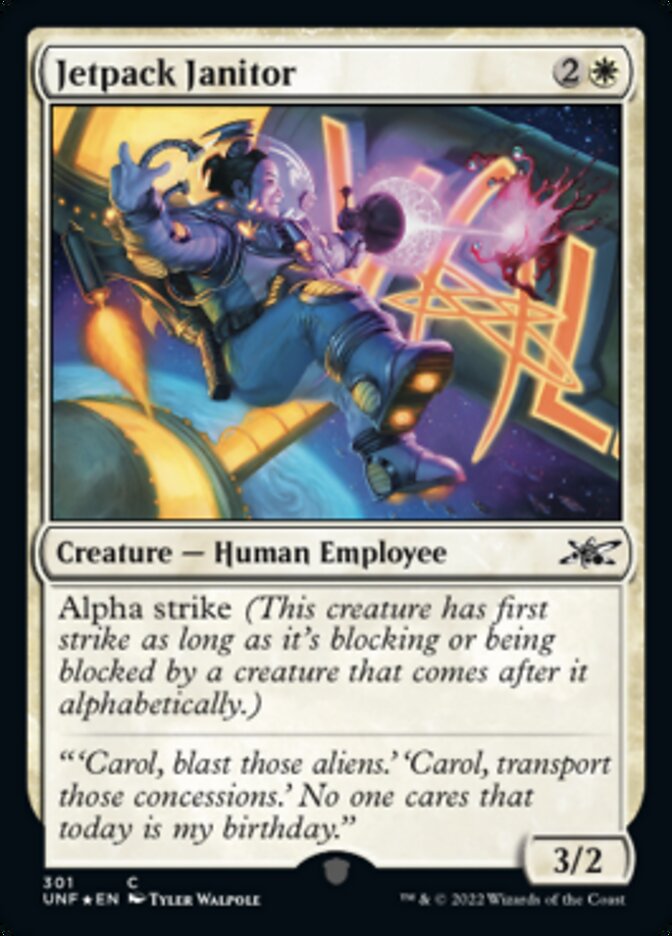 Jetpack Janitor (Galaxy Foil) [Unfinity] | The CG Realm
