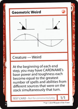 Geometric Weird (2021 Edition) [Mystery Booster Playtest Cards] | The CG Realm