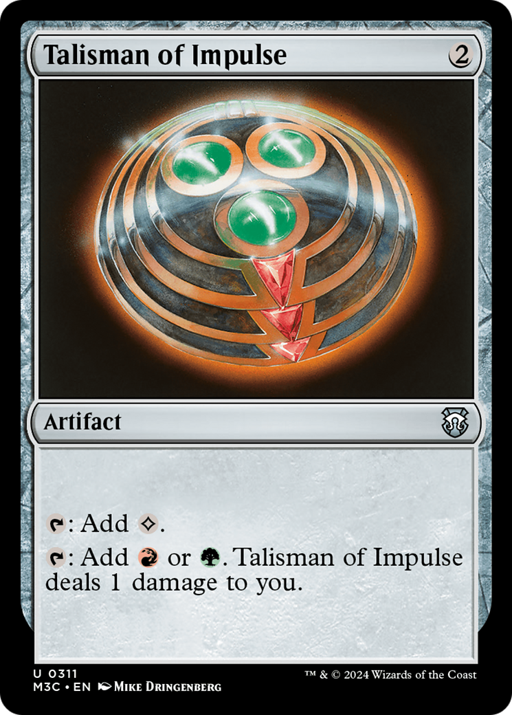 Talisman of Impulse (Ripple Foil) [Modern Horizons 3 Commander] | The CG Realm