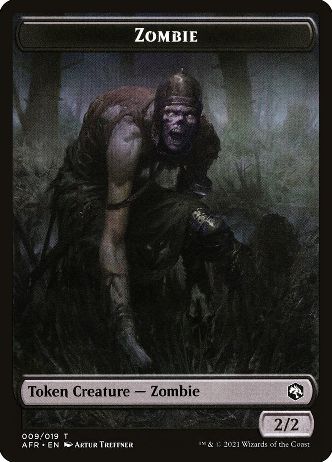 Zombie // Dog Illusion Double-Sided Token [Dungeons & Dragons: Adventures in the Forgotten Realms Tokens] | The CG Realm