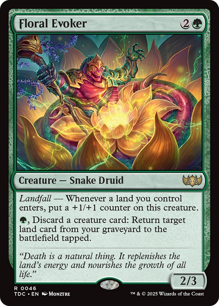 Floral Evoker [Tarkir: Dragonstorm Commander] | The CG Realm