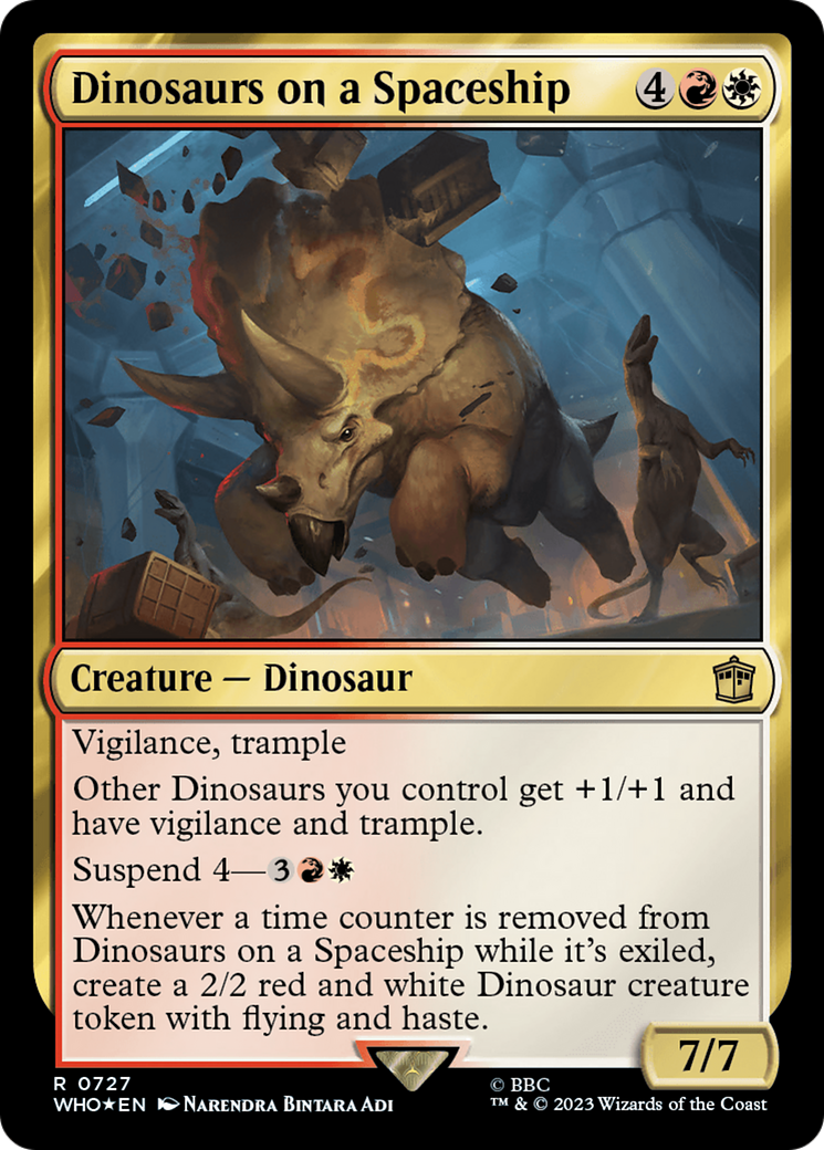 Dinosaurs on a Spaceship (Surge Foil) [Doctor Who] | The CG Realm