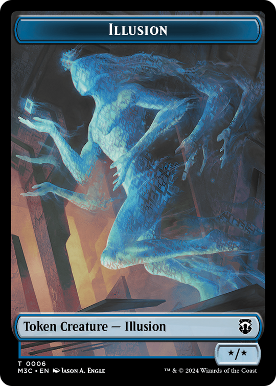 Illusion (Ripple Foil) // Servo Double-Sided Token (M3C-6 // 33) - Modern Horizons 3 Commander Foil