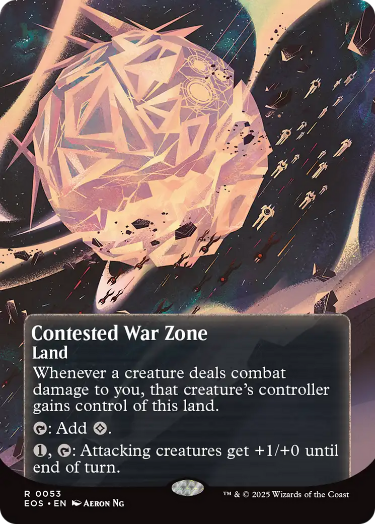 Contested War Zone (0053) (Borderless) [Edge of Eternities: Stellar Sights] | The CG Realm