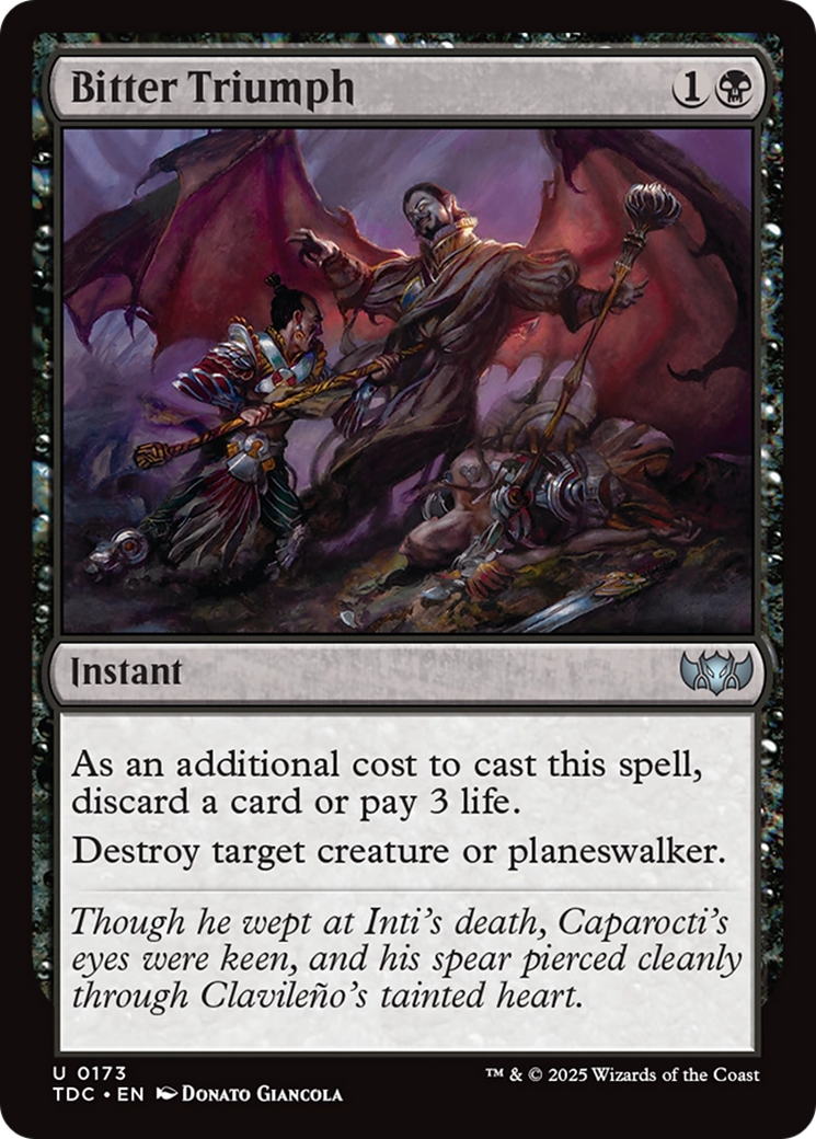 Bitter Triumph [Tarkir: Dragonstorm Commander] | The CG Realm
