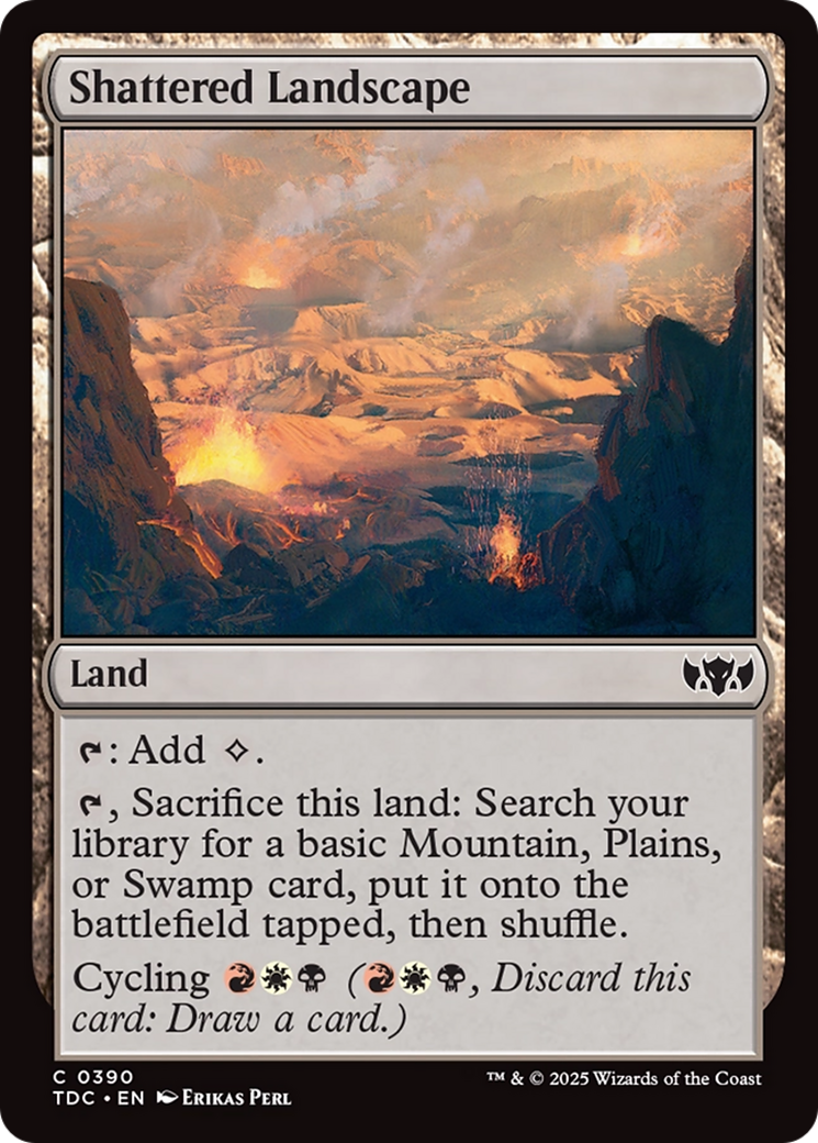 Shattered Landscape [Tarkir: Dragonstorm Commander] | The CG Realm