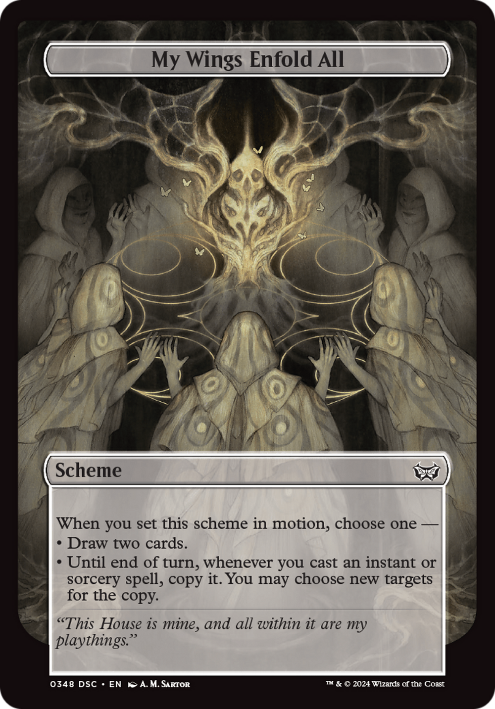 My Wings Enfold All (Full Art) (A:DSC-348) - Duskmourn: House of Horror Commander