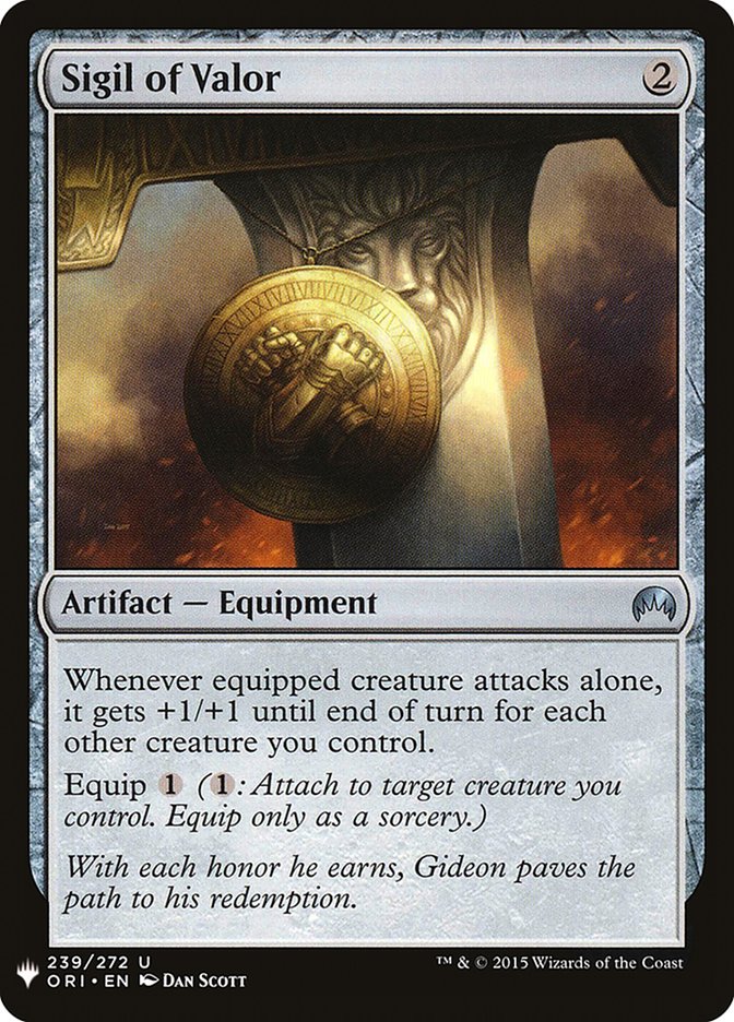 Sigil of Valor [Mystery Booster] | The CG Realm