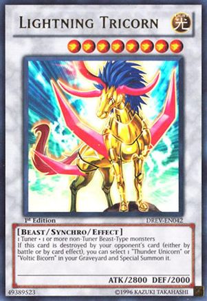 Lightning Tricorn (DREV-EN042) - Duelist Revolution Unlimited