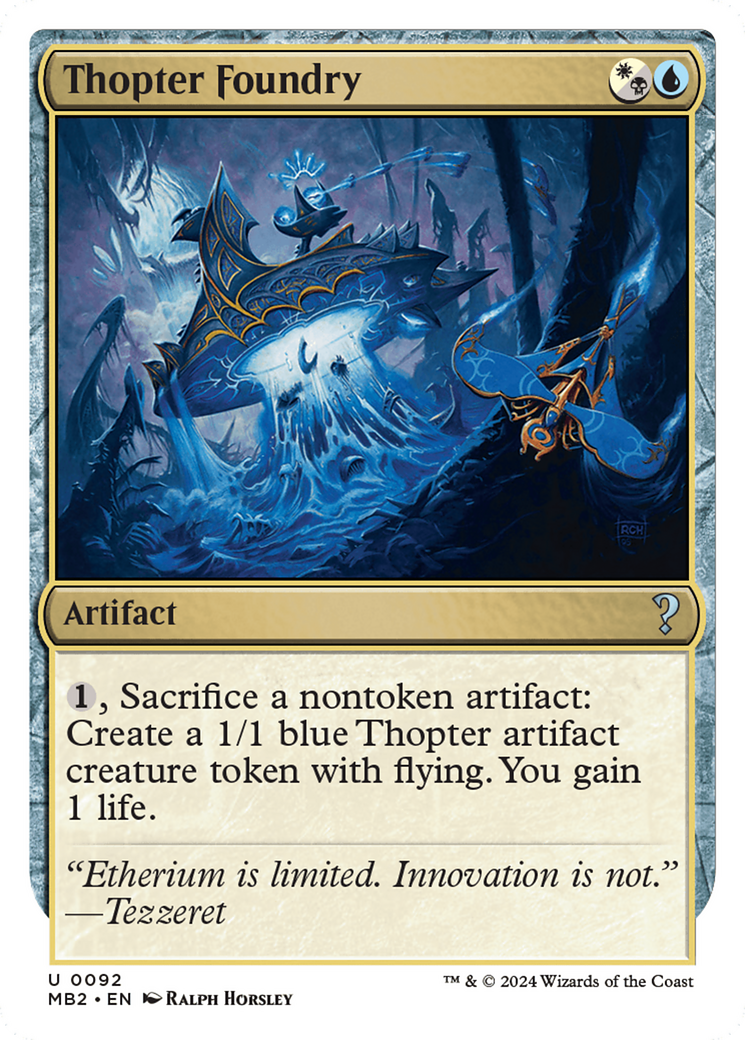 Thopter Foundry (White Border) [Mystery Booster 2] | The CG Realm