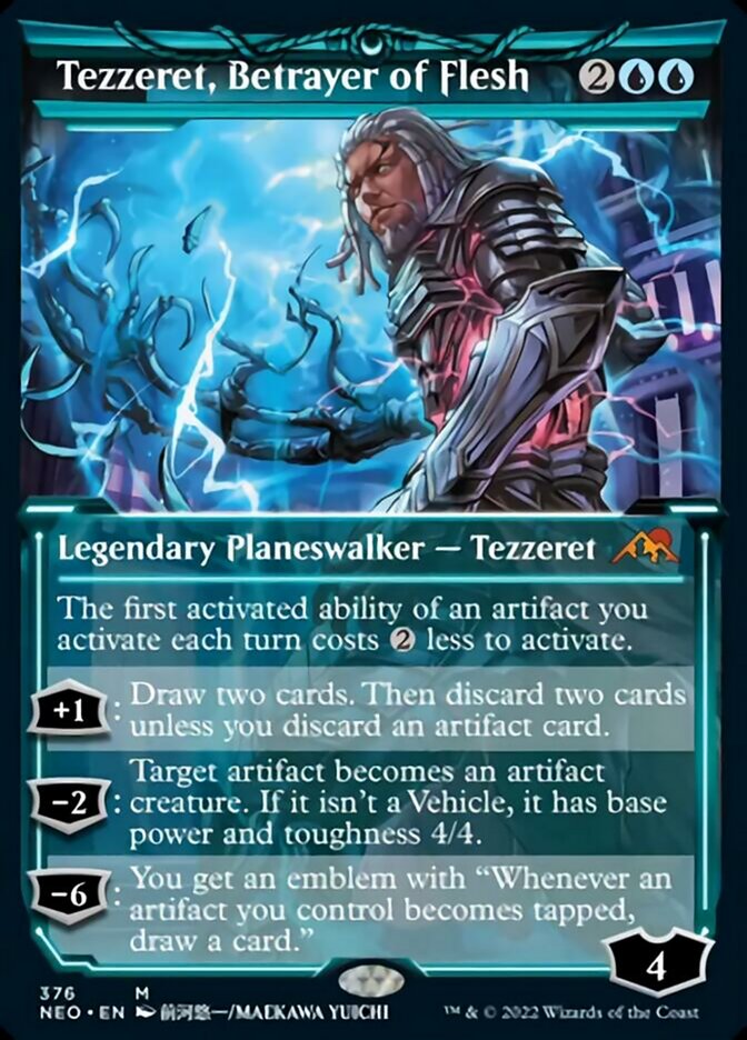 Tezzeret, Betrayer of Flesh (Showcase Soft Glow) [Kamigawa: Neon Dynasty] | The CG Realm