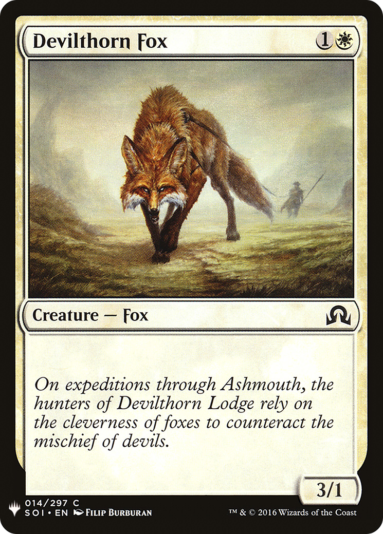 Devilthorn Fox (LIST-SOI-14) - The List