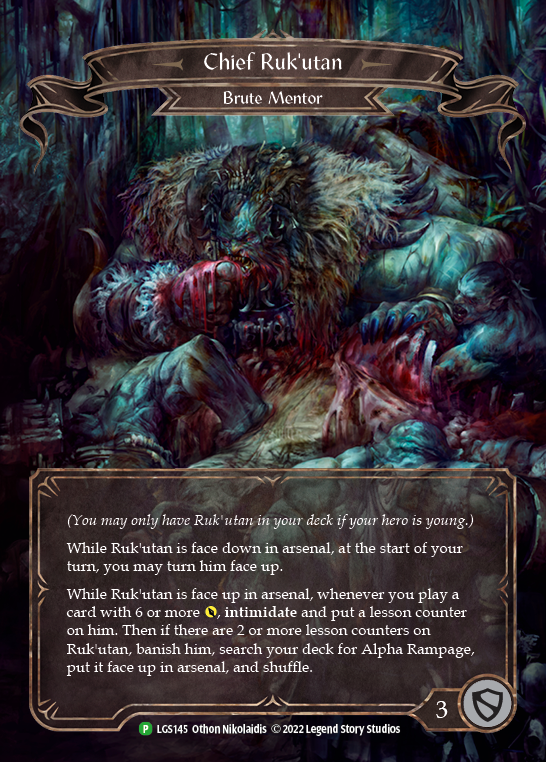 Chief Ruk'utan [LGS145] (Promo)  Rainbow Foil | The CG Realm