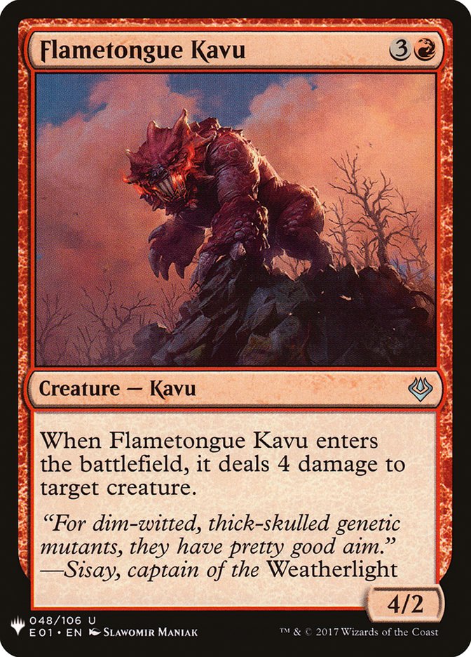 Flametongue Kavu [Mystery Booster] | The CG Realm