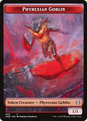 Phyrexian Goblin // The Hollow Sentinel Double-Sided Token [Phyrexia: All Will Be One Tokens] | The CG Realm