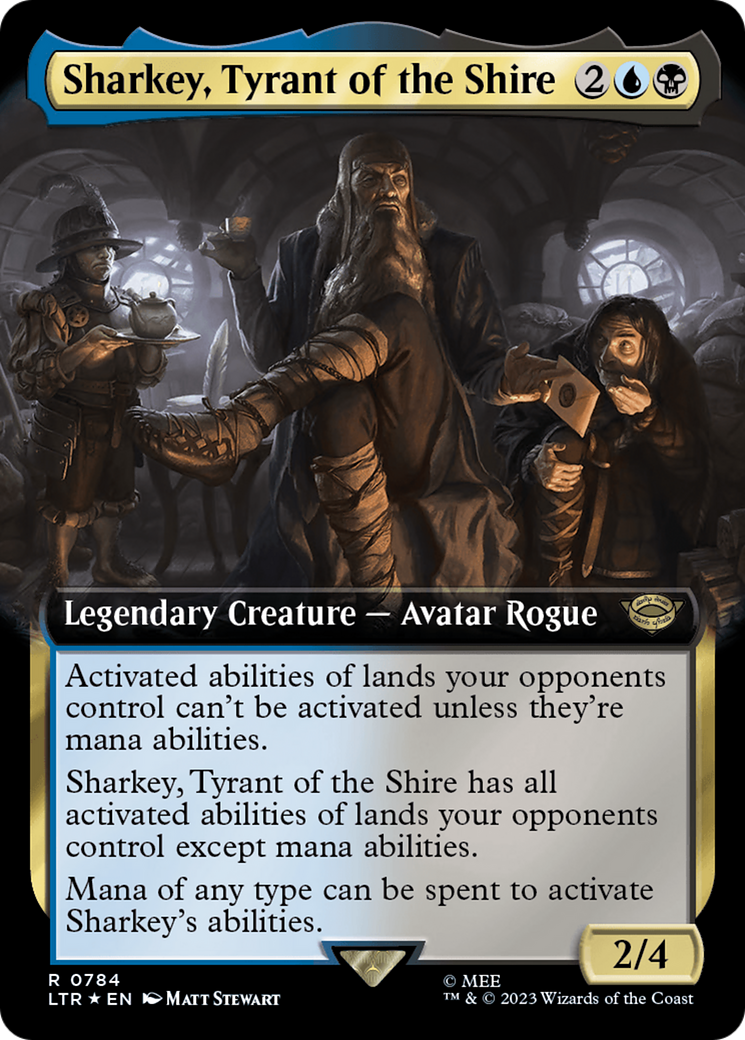 Sharkey, Tyrant of the Shire (Extended Art) (Surge Foil) [The Lord of the Rings: Tales of Middle-Earth] | The CG Realm