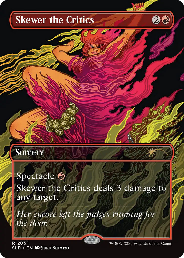 Skewer the Critics (2051) (Rainbow Foil) [Secret Lair Drop Series] | The CG Realm