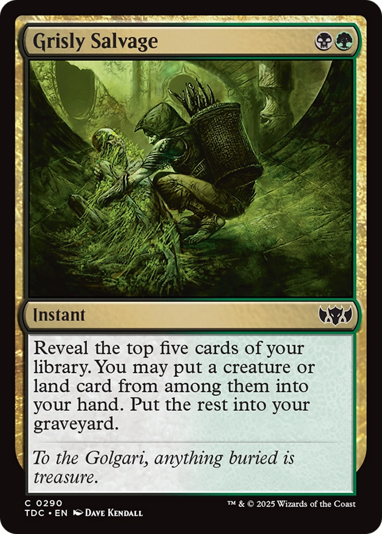Grisly Salvage [Tarkir: Dragonstorm Commander] | The CG Realm