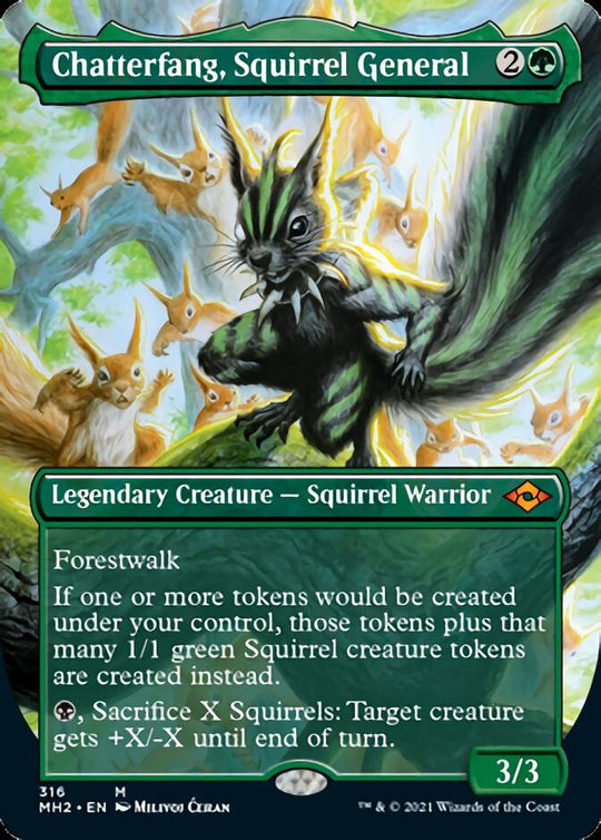 Chatterfang, Squirrel General (Borderless) (MH2-316) - Modern Horizons 2