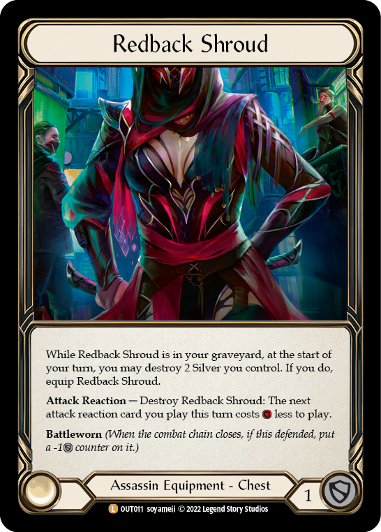 Redback Shroud [OUT011] (Outsiders)  Rainbow Foil | The CG Realm