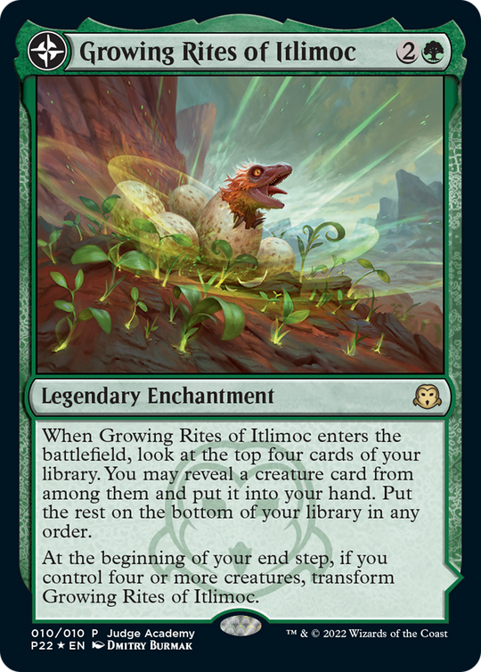 Growing Rites of Itlimoc (JDG-010) - Judge Gift Cards 2022: (compasslanddfc) Foil