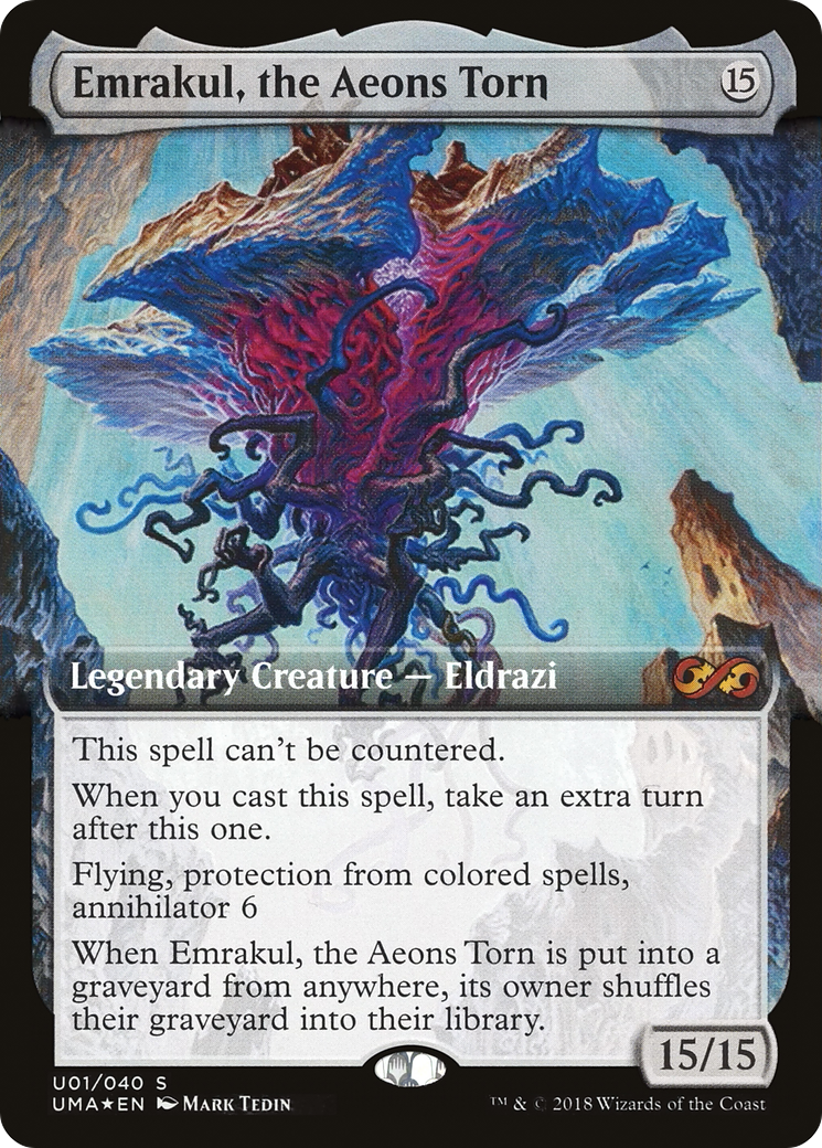 Emrakul, the Aeons Torn (UMA:BT-U01) - Ultimate Box Topper: (Extended Art) Foil