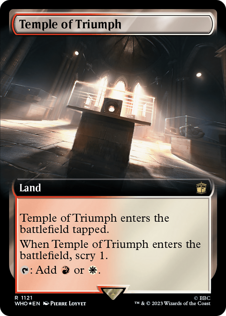 Temple of Triumph (Extended Art) (Surge Foil) [Doctor Who] | The CG Realm