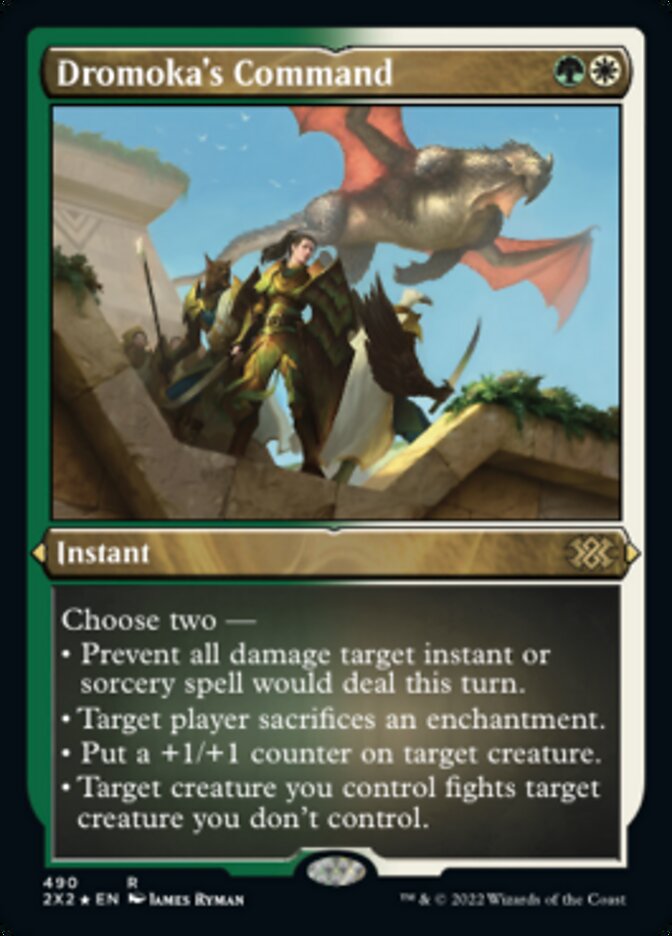 Dromoka's Command (Foil Etched) [Double Masters 2022] | The CG Realm