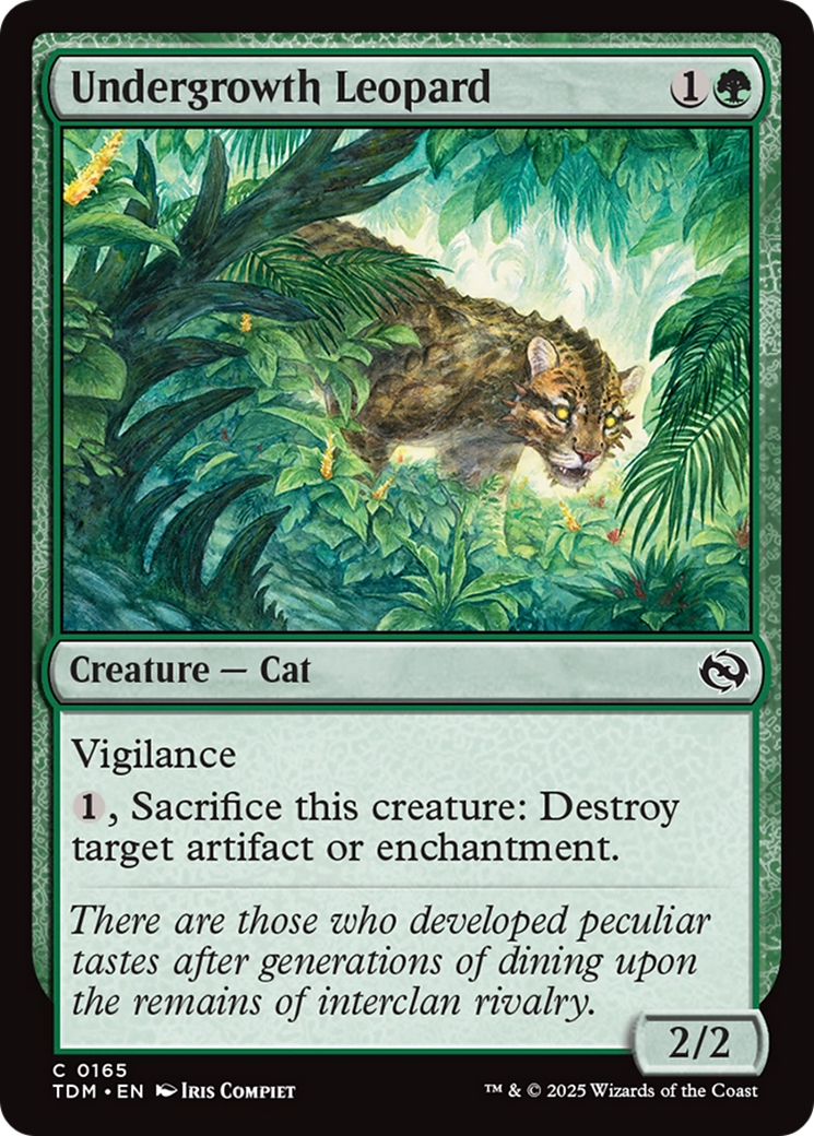 Undergrowth Leopard [Tarkir: Dragonstorm] | The CG Realm