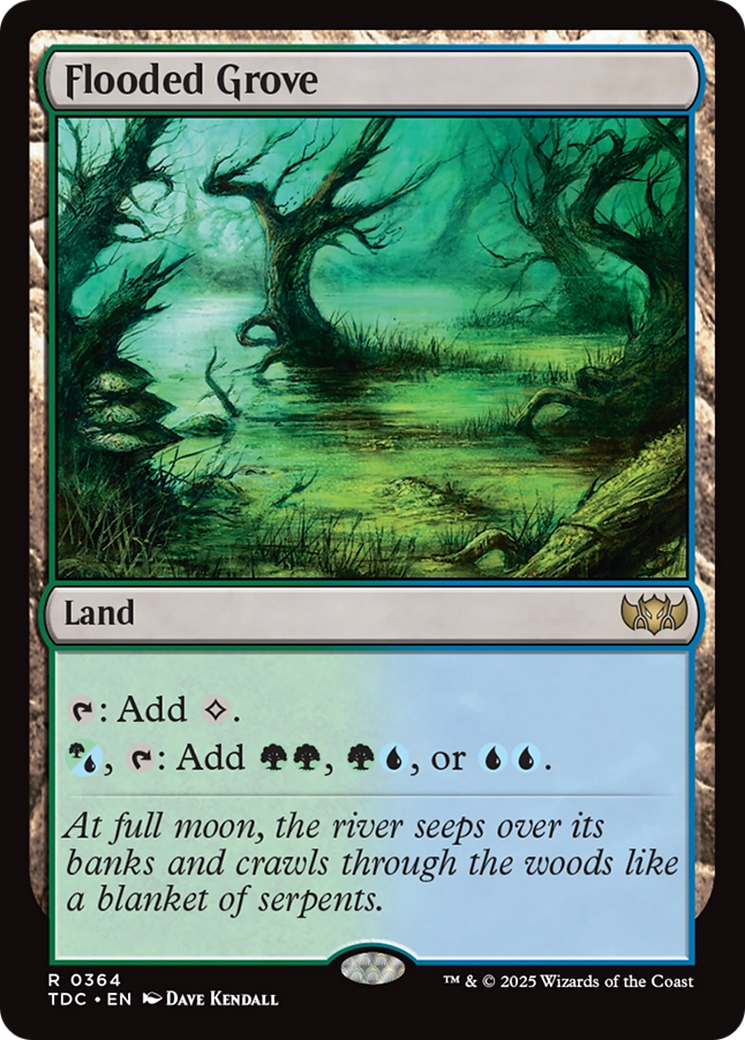 Flooded Grove [Tarkir: Dragonstorm Commander] | The CG Realm