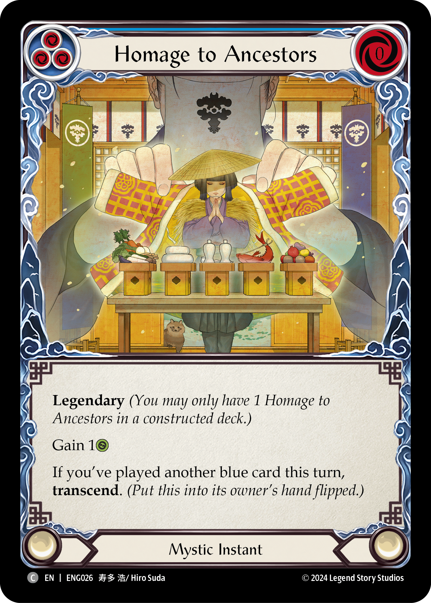 Homage to Ancestors [ENG026] (Part the Mistveil Enigma Blitz Deck) | The CG Realm