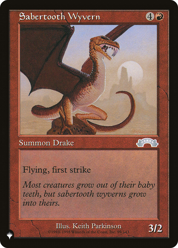 Sabertooth Wyvern [The List] | The CG Realm