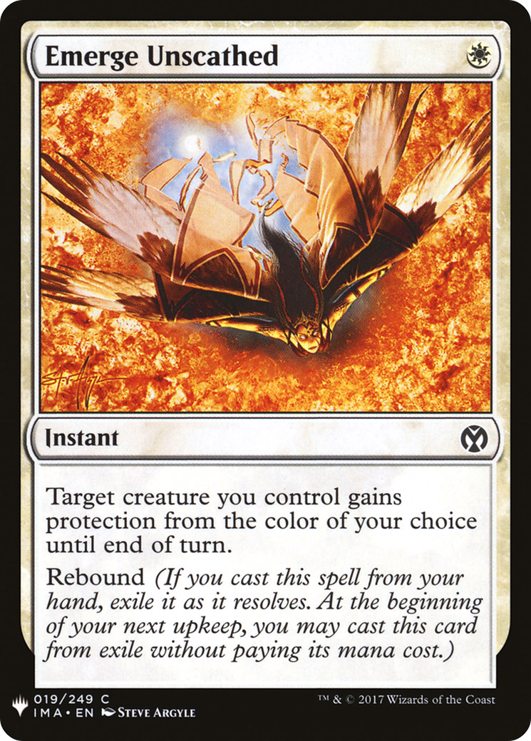 Emerge Unscathed (LIST-IMA-19) - The List