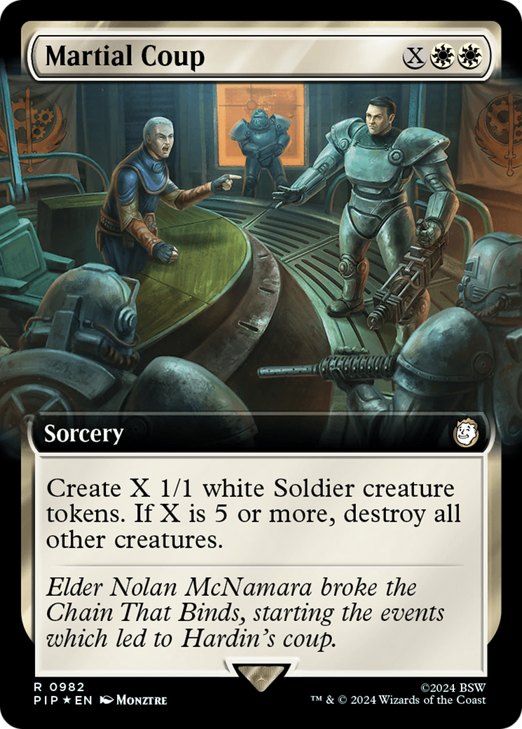 Martial Coup (Extended Art) (Surge Foil) [Fallout] | The CG Realm