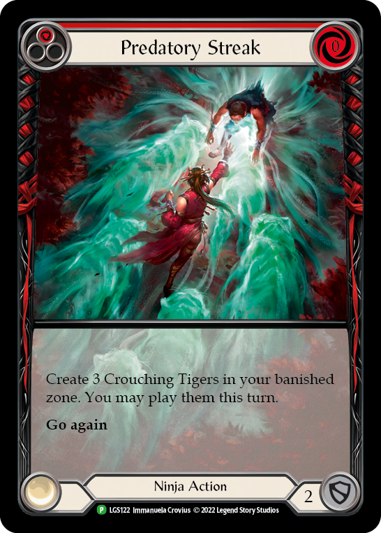 Predatory Streak (Red) [LGS122] (Promo)  Rainbow Foil | The CG Realm