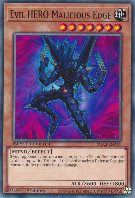 Evil HERO Malicious Edge [SGX3-ENA01] Common | The CG Realm