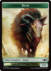 Beast // Treasure Double-Sided Token [Tarkir: Dragonstorm Commander Tokens] | The CG Realm