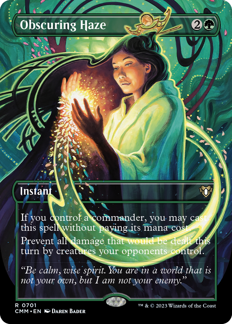 Obscuring Haze (Borderless Alternate Art) [Commander Masters] | The CG Realm