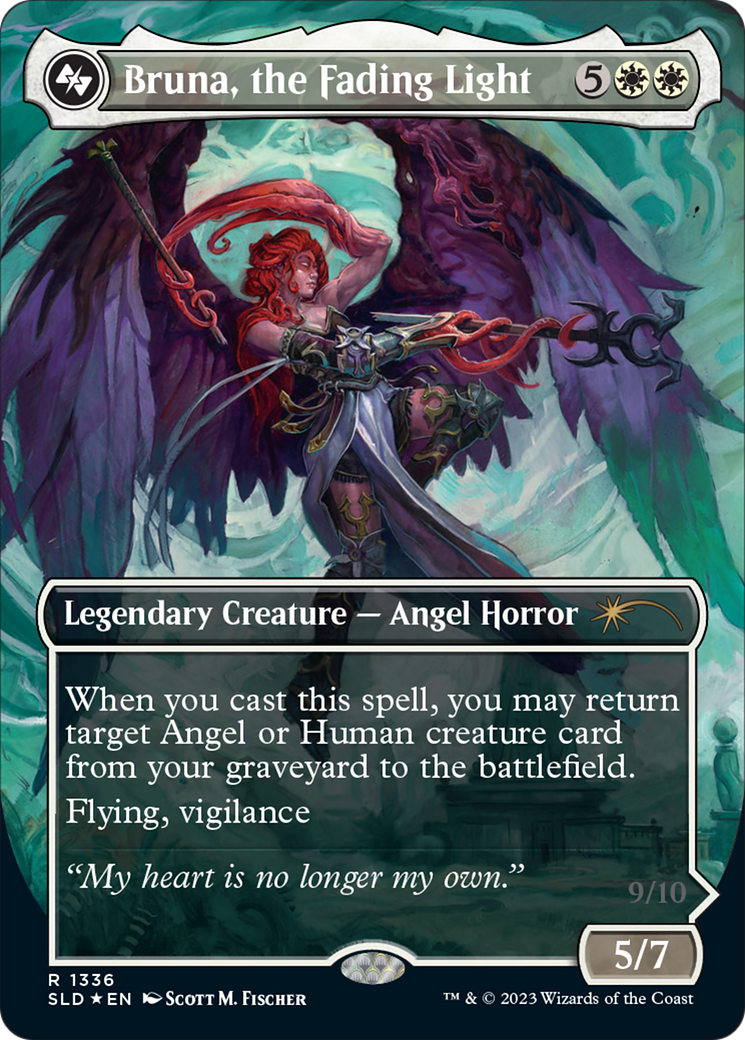 Bruna, the Fading Light (Display Commander) - Thick Stock (SLD-1388) - Secret Lair Drop (Borderless)