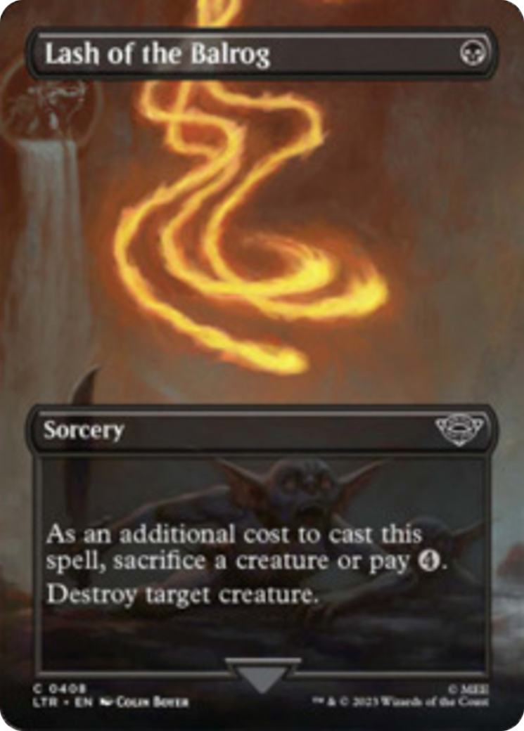 Lash of the Balrog (Borderless Alternate Art) [The Lord of the Rings: Tales of Middle-Earth] | The CG Realm