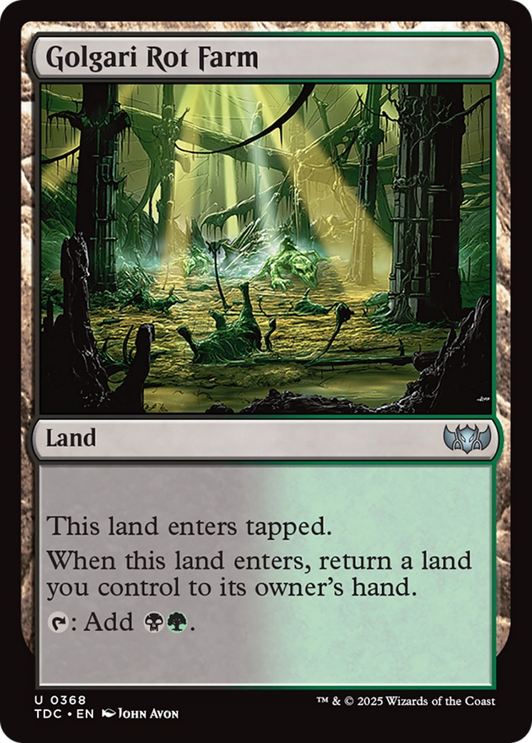 Golgari Rot Farm [Tarkir: Dragonstorm Commander] | The CG Realm