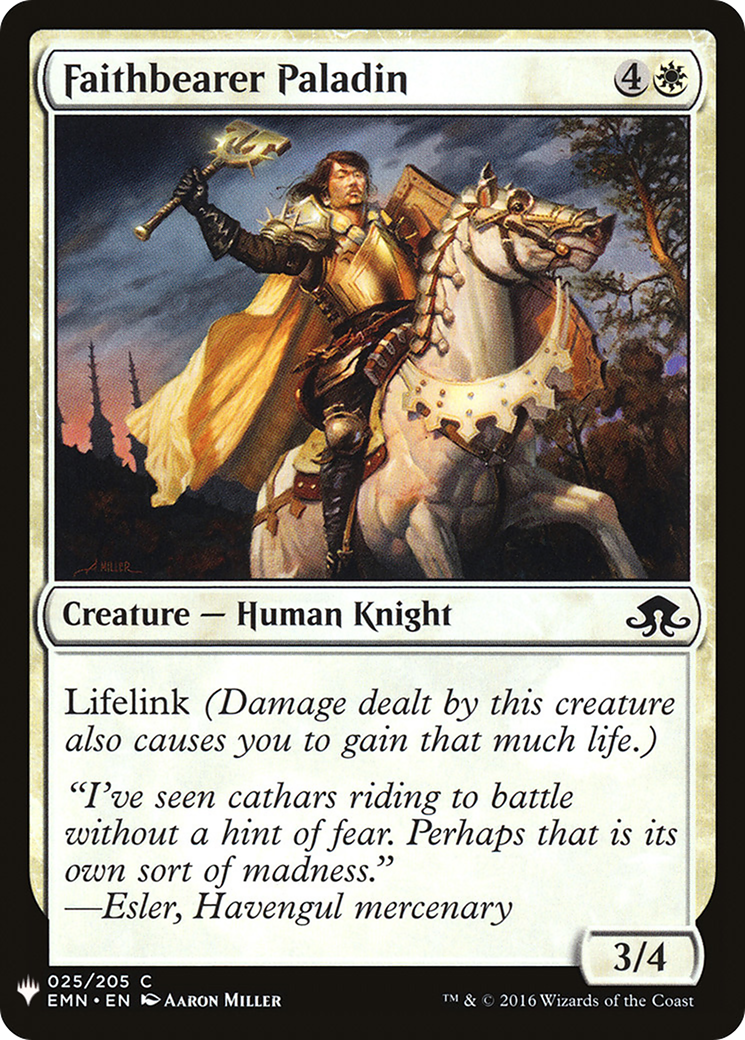 Faithbearer Paladin (LIST-EMN-25) - The List